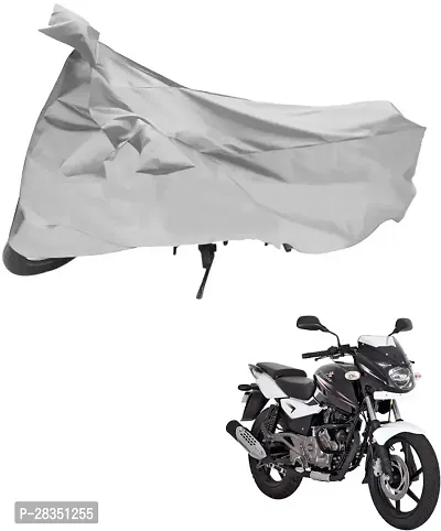 Water Repellent Two Wheeler Bike Cover For Universal For Bike Silver