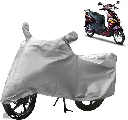 Designer Two Wheeler Cover For Hero Electric-Electric Optima, Silver