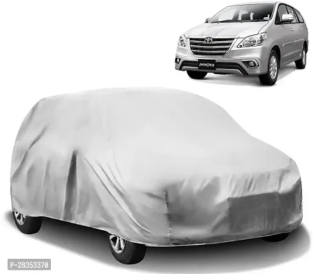 Stylish Car Cover For Toyota Innova - Without Mirror Pockets - Silver