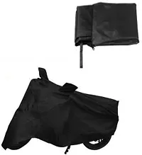 Cruiseconsole Two Wheeler Cover For Tvs Zest, Black-thumb1