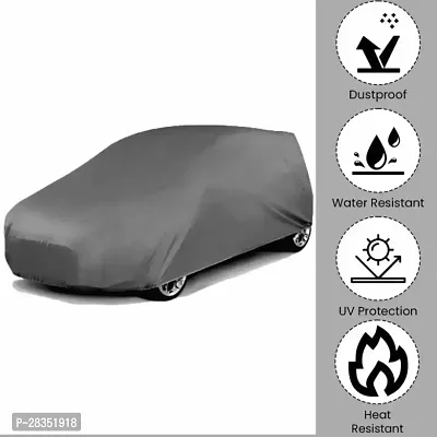 Classic Car Cover For Maruti Suzuki Alto K10 ,Without Mirror Pockets ,Grey-thumb3