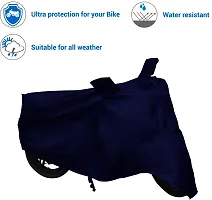 Classic Two Wheeler Cover For Suzuki Hayate, Blue-thumb2