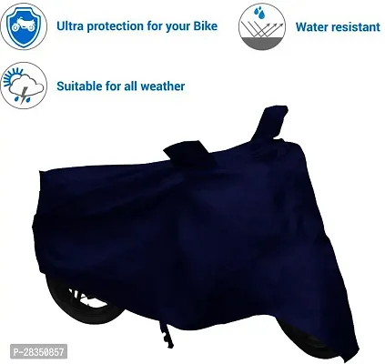 Classic Two Wheeler Cover For Suzuki Hayate, Blue-thumb3