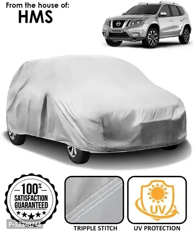 Autoretail Car Cover For Nissan Terrano Without Mirror Pockets Silver-thumb0