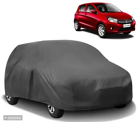 Designer Car Cover For Maruti Celerio Without Mirror Pockets Grey-thumb0