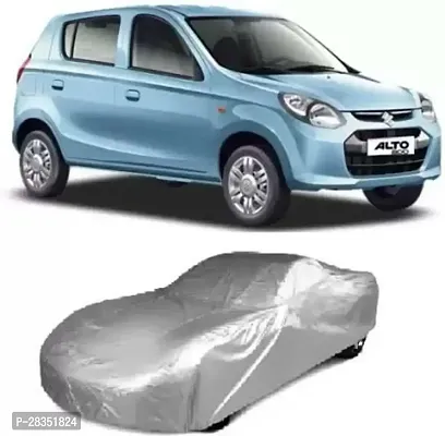 Classic Car Cover For Maruti Suzuki Alto ,Silver-thumb0