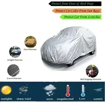 Designer Car Cover For Maruti Suzuki Alto Silver-thumb1