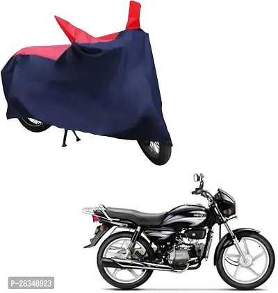 Autoretail Two Wheeler Cover For Hero Splendor Plus, Red, Blue