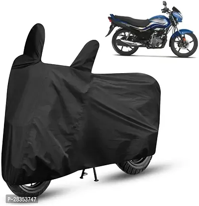 Autoretail Two Wheeler Cover For Hero Super Splendor Black-thumb0