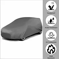 Classic Car Cover For Kia Seltos ,With Mirror Pockets ,Grey-thumb3