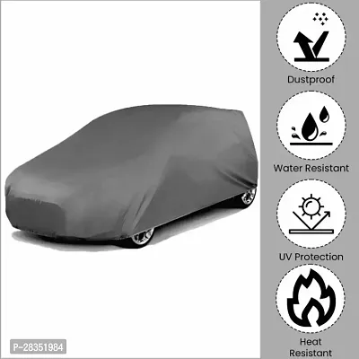 Classic Car Cover For Kia Seltos ,With Mirror Pockets ,Grey-thumb4