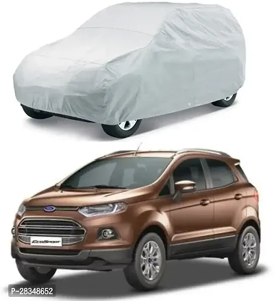 Autoretail Car Cover For Ford Ecosport Without Mirror Pockets Silver-thumb0