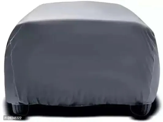 All Weather Outdoor Protection Water Resistant Car Body Cover Compatible With Maruti Suzuki 800 Grey Design Without Mirror-thumb3