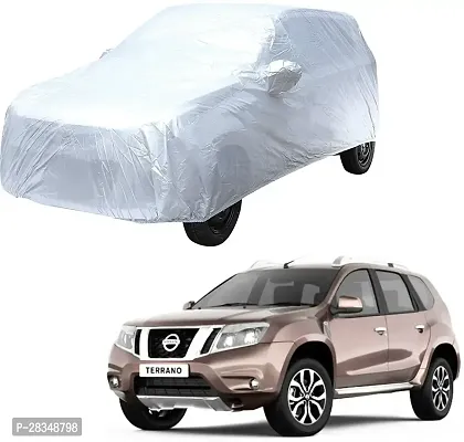 Autoretail Car Cover For Nissan Terrano With Mirror Pockets Silver-thumb0