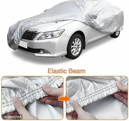 Stylish Car Cover For Honda City Without Mirror Pockets Silver-thumb5