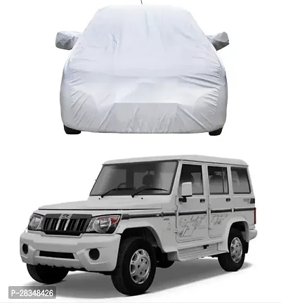 Car Cover For Mahindra Bolero With Mirror Pockets-thumb0