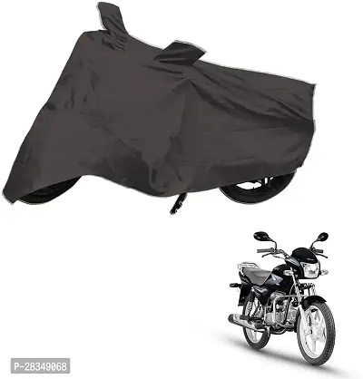 Autoretail Two Wheeler Cover For Hero ,Splendor Pro, Grey-thumb0