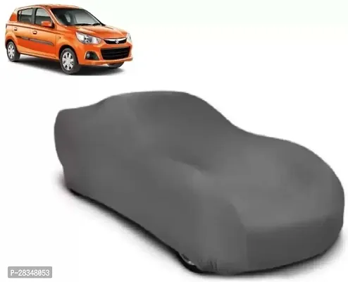 Classic Heat Resistant  Waterproof Residenet Car Cover Compatible With Maruti Alto_K-10 Without Mirror Pocket Grey