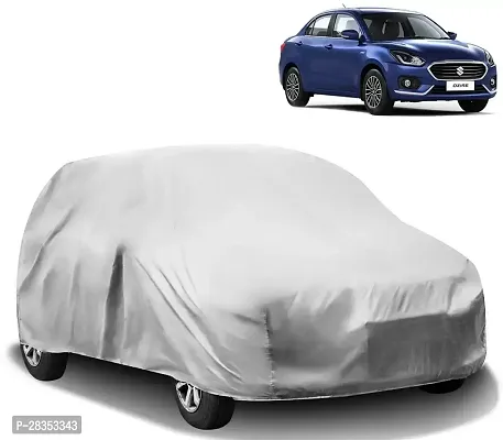 Stylish Car Cover For Maruti Swift Dzire - Without Mirror Pockets - Silver-thumb0