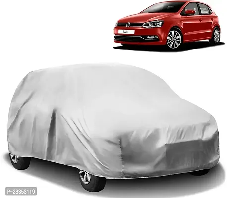 Autoretail Car Cover For Volkswagen Polo Without Mirror Pockets Silver-thumb0