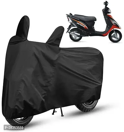 Designer Two Wheeler Cover For Tvs Streek, Black-thumb0