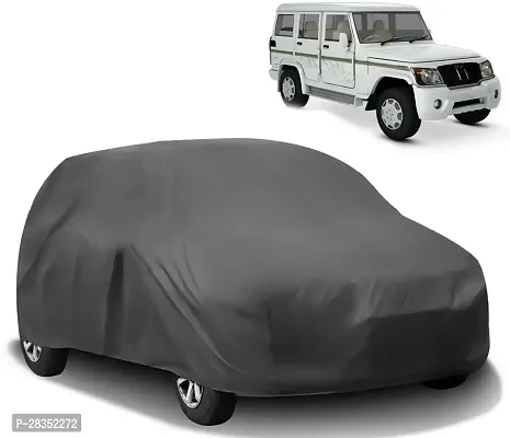 Designer Car Cover Without Mirror Pockets For Mahindra Bolero-thumb0