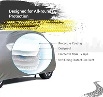 Designer Car Cover For Hyundai I10, Santro Xing, Spark, Eon D Lite, Santro, Alto 800 Silver-thumb2