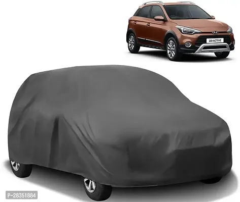 Classic Car Cover For Hyundai I20 Active ,Without Mirror Pockets ,Grey