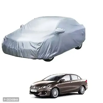 Classic Car Body Cover For Fiat Linea With Mirror Pocket Silver Matty