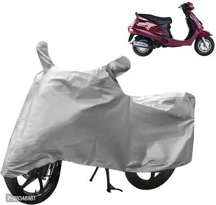 Autoretail Two Wheeler Cover For Mahindra ,Duro, Silver-thumb0