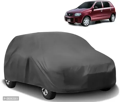 Stylish Car Cover For Maruti Alto - Without Mirror Pockets - Grey