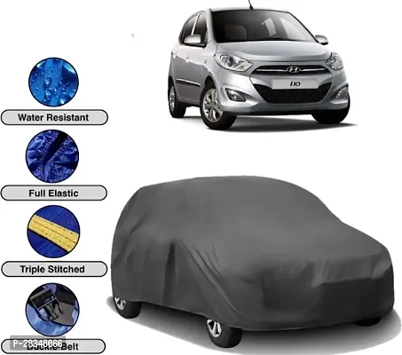 Classic Car Cover For Hyundai I-10 Grand Nios Uv Protection Grey-thumb0