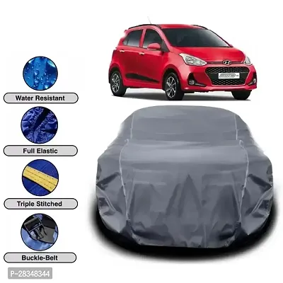 Car Cover Grey Matty Car Body Cover Without Mirror Pocket, Universal Size Compatible With Santro Xing, I-10, Spark, Estilo, Eon, Santro, A-Star, Alto-800,K-10New, Redi Go