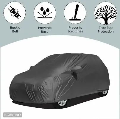 Classic Car Cover For Maruti Suzuki Alto K10 ,Without Mirror Pockets ,Grey-thumb4