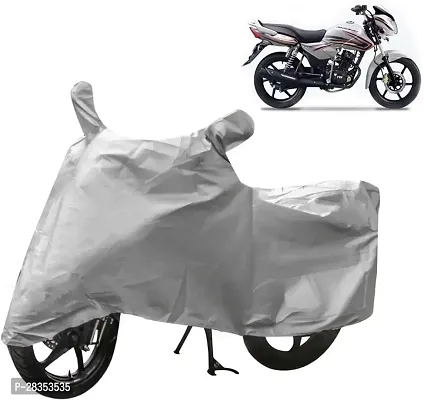 Designer Waterproof Two Wheeler Cover For Tvs Pheonix, Silver-thumb0