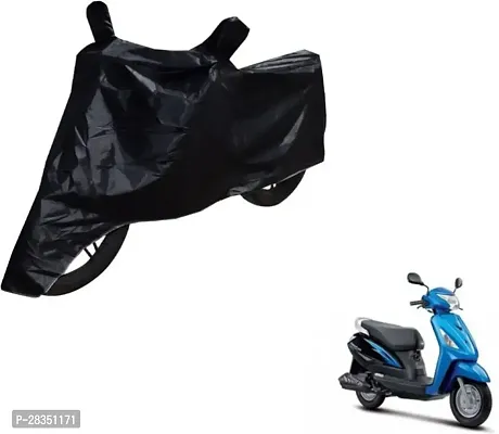 Water-Resistant Two Wheeler Bike Cover For Suzuki Zeus Black