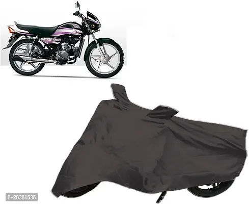 Water Repellent Two Wheeler Cover For Hero Hf Black