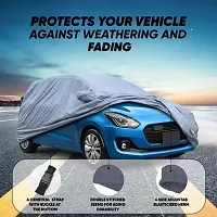 Stylish Car Cover For Ford Fiesta, Verna, Lancer, Vento, Amaze, Dzire, Sx4 - Grey-thumb2