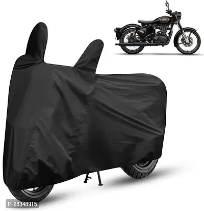 Autoretail Waterproof Two Wheeler Cover For Royal Enfield Classic 500, Black