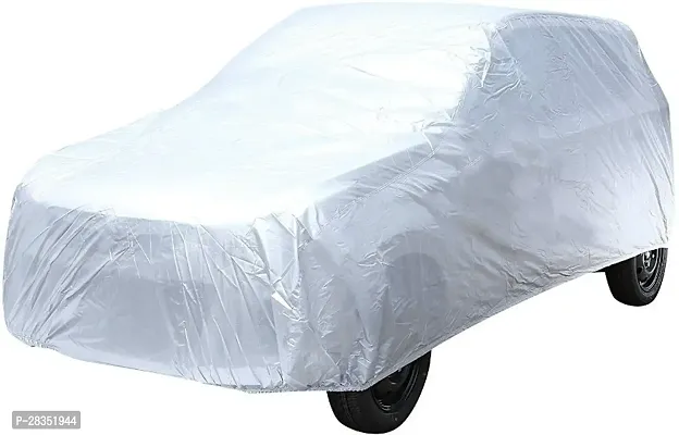 Classic Car Cover For Maruti Zen Estilo ,Without Mirror Pockets ,Silver-thumb0