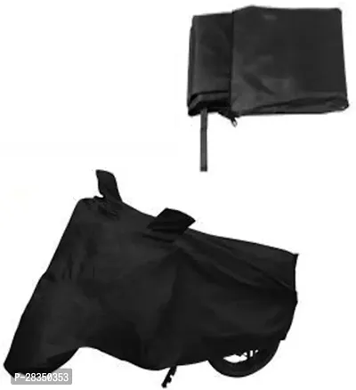 Designer Two Wheeler Cover For Mahindra Kine, Black-thumb2