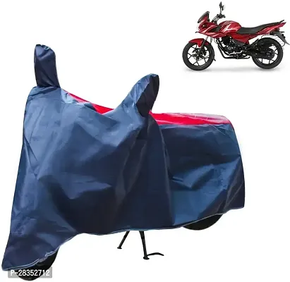 Stylish Two Wheeler Cover For Bajaj - Discover 150 F, Red, Blue-thumb0