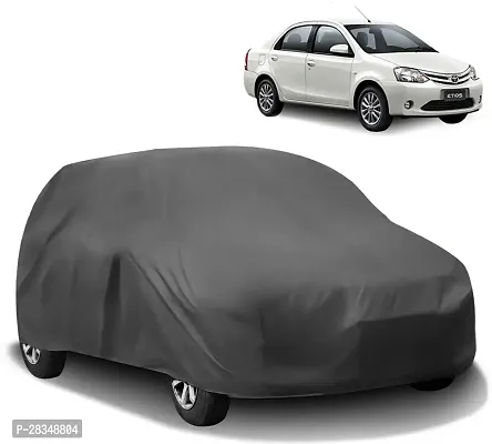 Autoretail Car Cover For Toyota Etios Without Mirror Pockets Grey