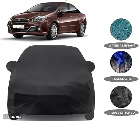 Classic Dustproof Car Body Cover With Mirror Pockets For Fiat Linea