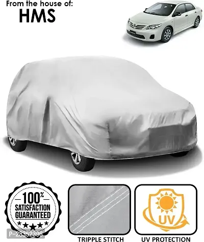 Stylish Car Cover For Toyota Corolla - Without Mirror Pockets - Silver