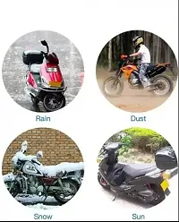 Water Repellent Two Wheeler Cover For Honda Activa 5G Black-thumb4