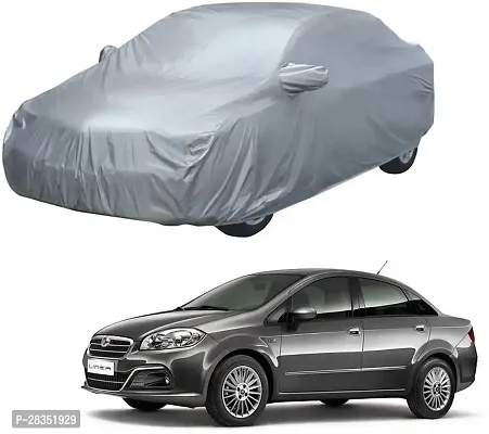 Classic Car Cover For Fiat Linea ,With Mirror Pockets ,Silver