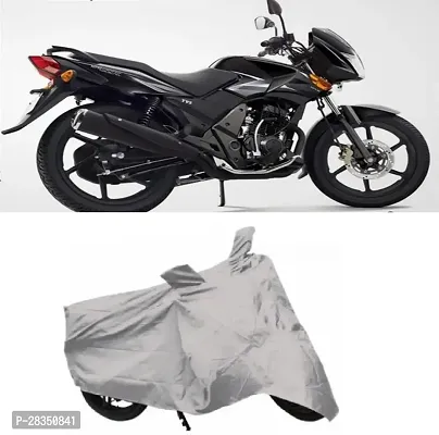 Classic Two Wheeler Cover For Tvs Flame, Silver