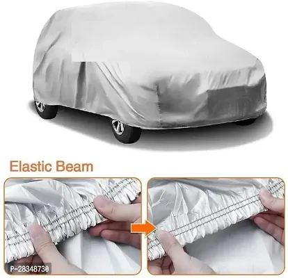 Autoretail Car Cover For Mahindra Tuv300 Without Mirror Pockets Silver-thumb2