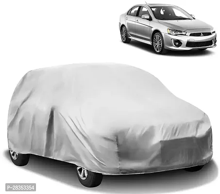 Stylish Car Cover For Mitsubishi Lancer - Without Mirror Pockets - Silver